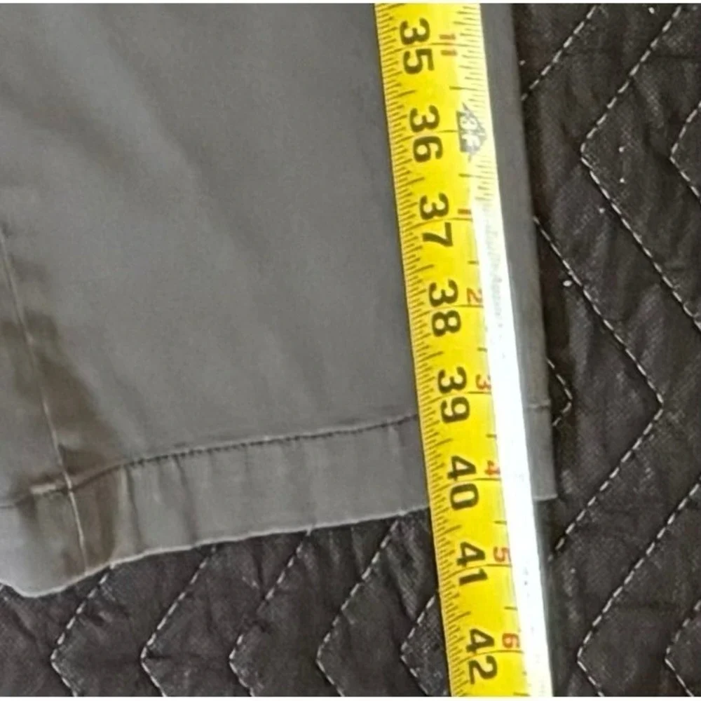 Banana Republic Slim Chino Pants Mens 34x32 Grey Stretch Cotton Twill Trousers